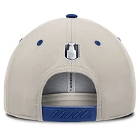 Men's  Fanatics  Royal/Gray Edmonton Oilers 2025 Stanley Cup Playoffs Locker Room Core Structured Adjustable Hat