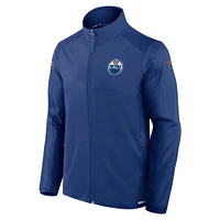 Men's Fanatics  Royal Edmonton Oilers Authentic Pro Rink Fleece Full-Zip Jacket
