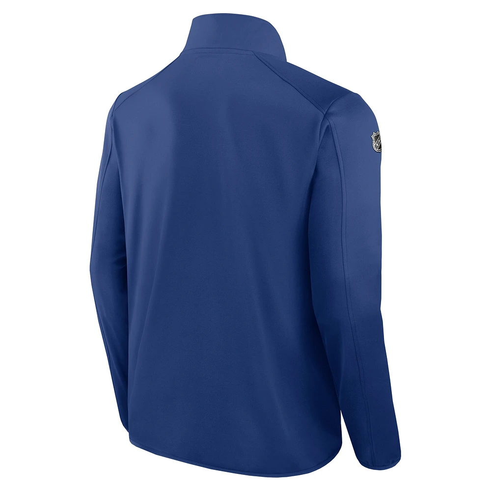 Men's Fanatics  Royal Edmonton Oilers Authentic Pro Rink Fleece Full-Zip Jacket