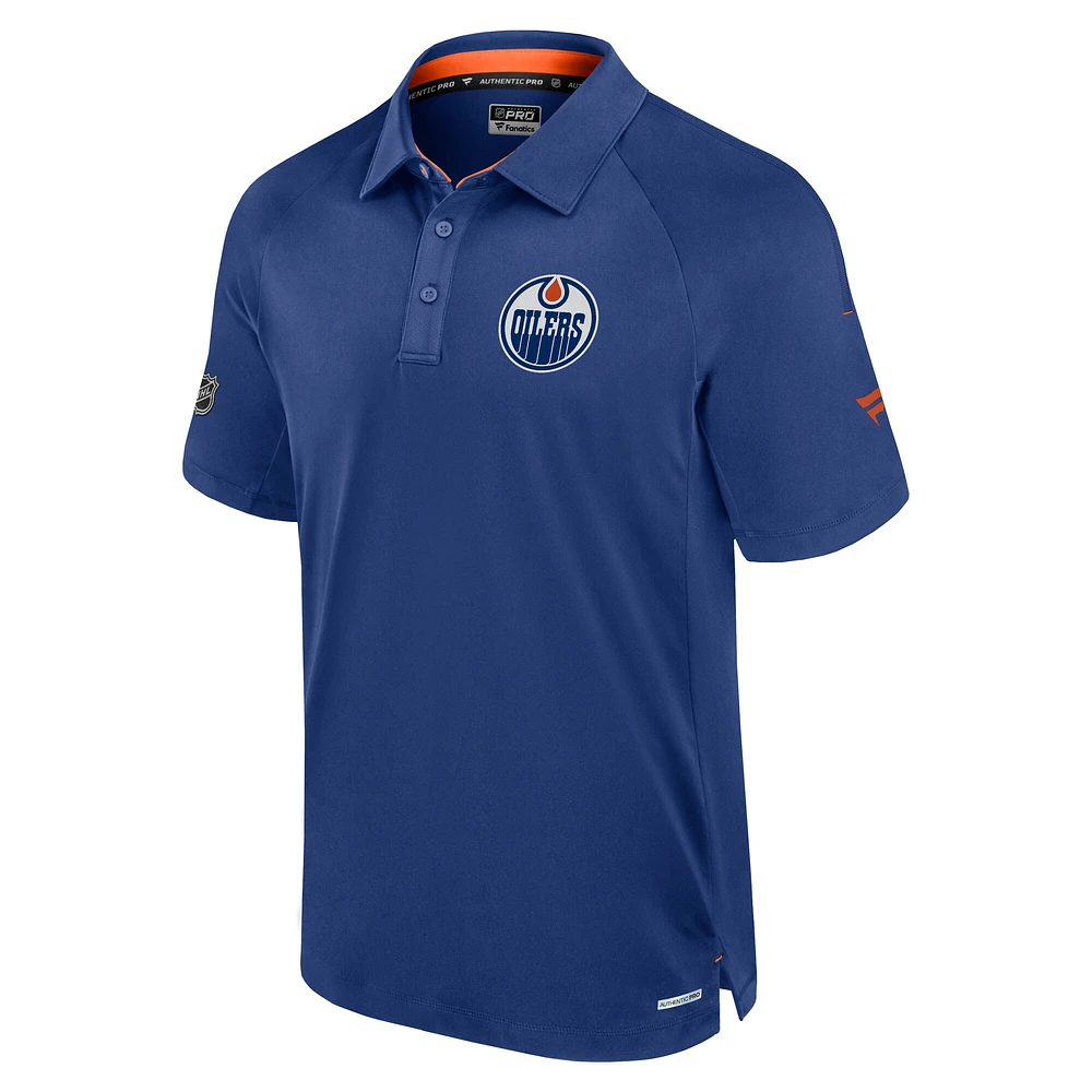 Men's Fanatics Royal Edmonton Oilers Rink Polo