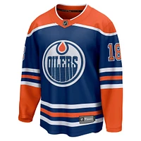 Men's Fanatics Zach Hyman Royal Edmonton Oilers Home Breakaway Player - Jersey