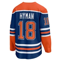 Men's Fanatics Zach Hyman Royal Edmonton Oilers Home Breakaway Player - Jersey