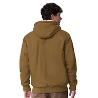 Veste zippée complète G-III Sports by Carl Banks Brown des Oilers d'Edmonton