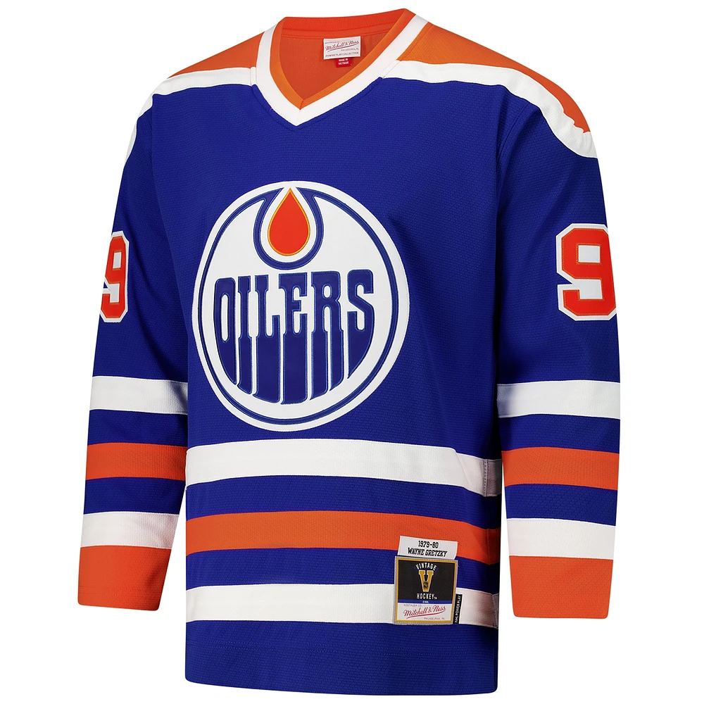 Men's Wayne Gretzky Royal Edmonton Oilers 1979-80 Power Play Jersey