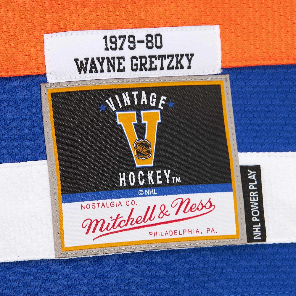 Men's Wayne Gretzky Royal Edmonton Oilers 1979-80 Power Play Jersey