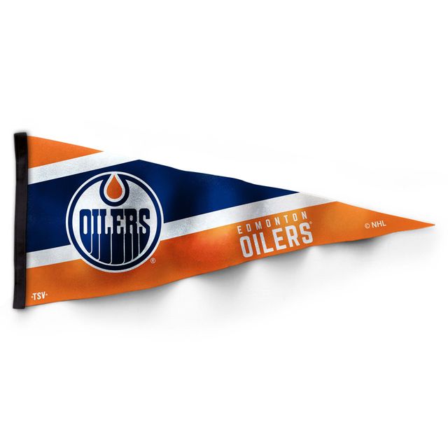 Fanion de collectionneur des Oilers d'Edmonton orange