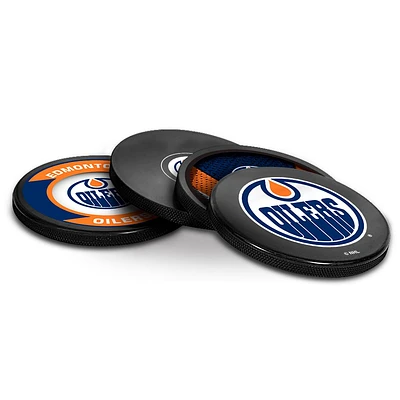 V109096 Oilers SVC HOL23 Ensemble de 4 dessous de verre pour rondelles CUPCSTC 550AN000632 #9