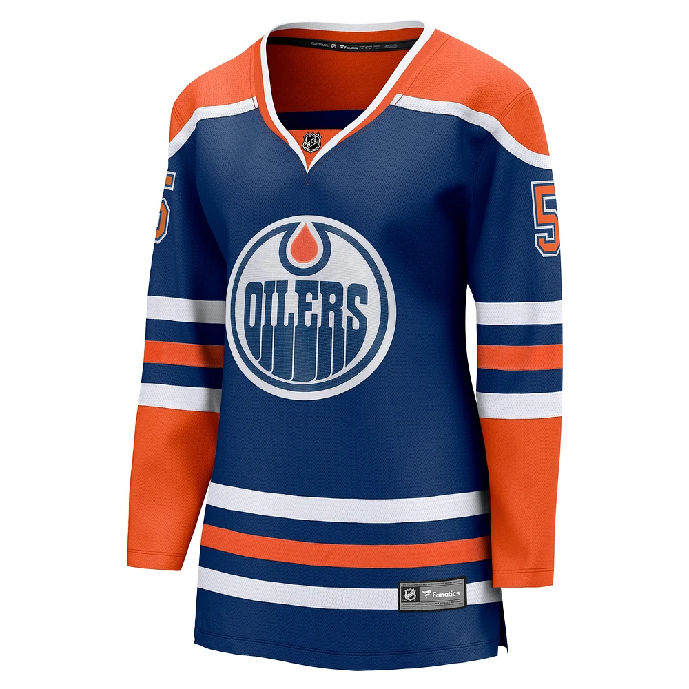 Women's Fanatics Cody Ceci Royal Edmonton Oilers Home Breakaway Player Jersey