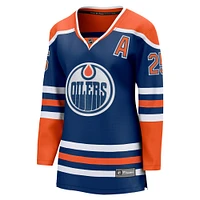 Fanatics pour femmes Darnell Nurse Royal Edmonton Oilers Écusson de capitaine suppléant Joueur échappé à domicile - Maillot