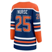 Fanatics pour femmes Darnell Nurse Royal Edmonton Oilers Écusson de capitaine suppléant Joueur échappé à domicile - Maillot