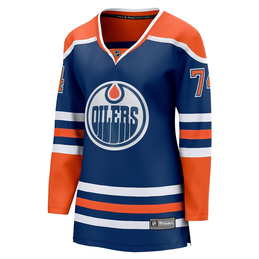 Women's Fanatics Stuart Skinner Royal Edmonton Oilers Home Breakaway Player Jersey