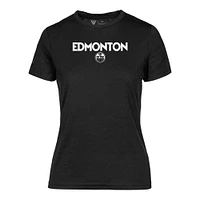 Women's Levelwear  Black Edmonton Oilers Maddox City Capsule T-Shirt