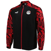 Men's Puma Black Egypt National Team Pre-Match Raglan Full-Zip Training Jacket