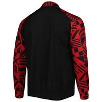 Men's Puma Black Egypt National Team Pre-Match Raglan Full-Zip Training Jacket