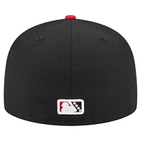 Men's New Era  Black/Red El Paso Chihuahuas Authentic Collection 59FIFTY Fitted Hat