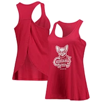 Women's Red El Paso Chihuahuas Charm Scoop Neck Racerback Tank Top
