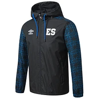 Men's Umbro  Black El Salvador National Team Full-Zip Hooded Rain Jacket