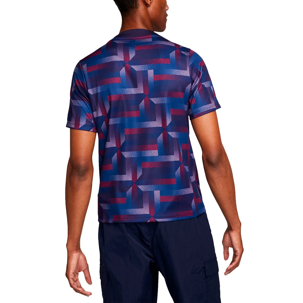 Maillot d'avant-match Nike violet de l'équipe nationale d'Angleterre 2024 Academy Pro pour homme