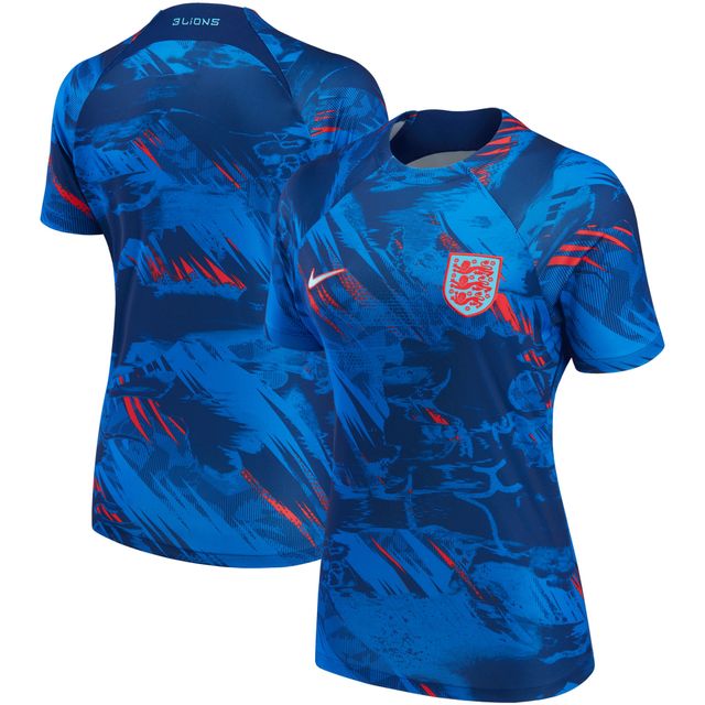 Haut d'avant-match Nike Équipe nationale d'Angleterre 2022 pour femme - Bleu
