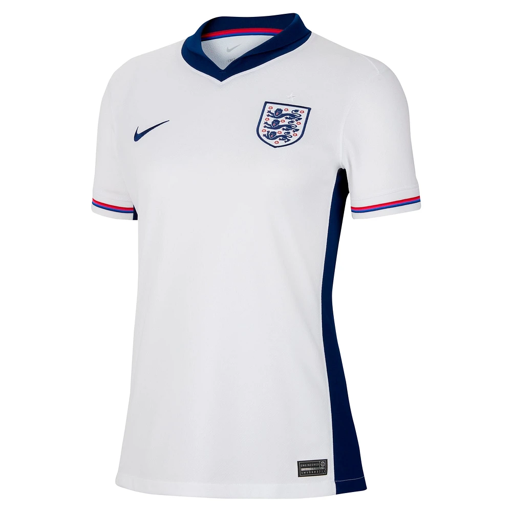 Maillot Nike blanc pour homme de l'équipe nationale d'Angleterre 2024 réplique à domicile