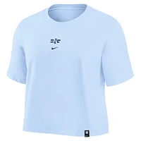 Women's Nike Light Blue England National Team Fearless Top