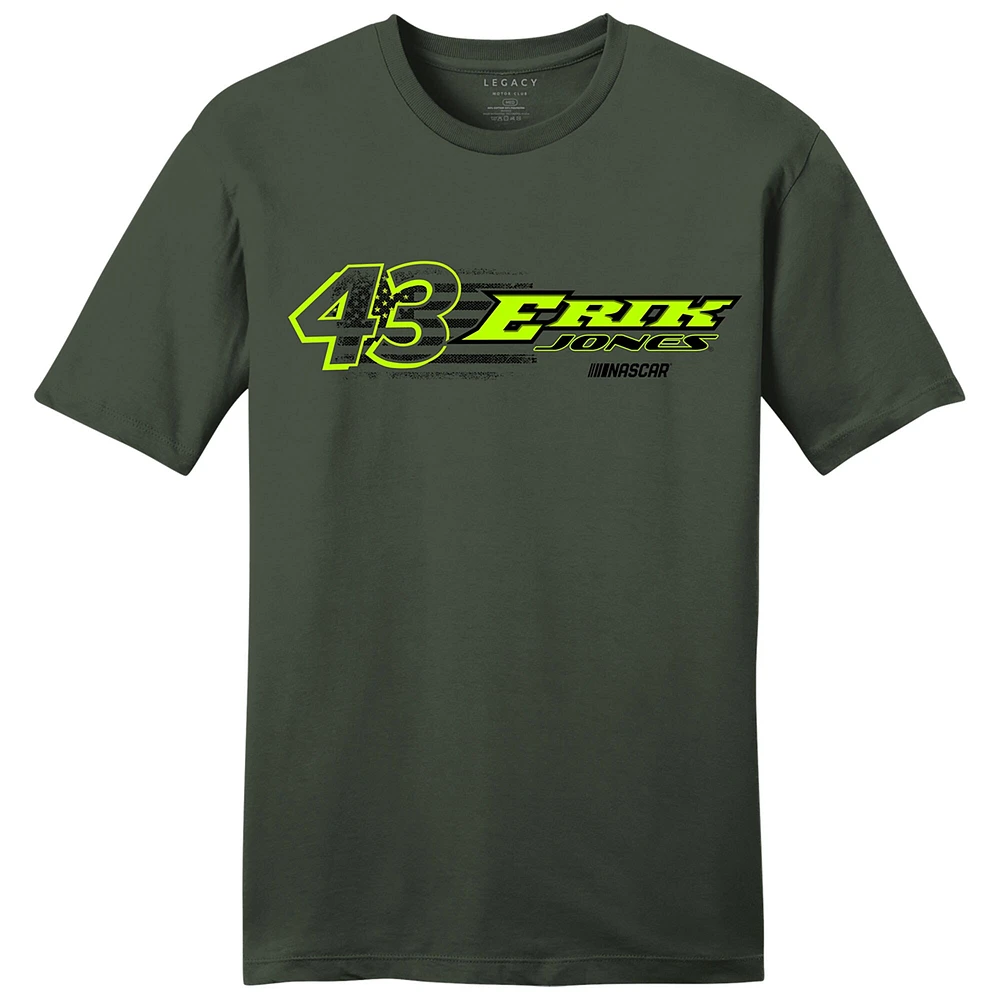 Men's LEGACY Motor Club Team Collection  Green Erik Jones Flag T-Shirt