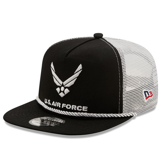 Casquette réglable Erik Jones Golfer Snapback New Era pour homme, noir/blanc