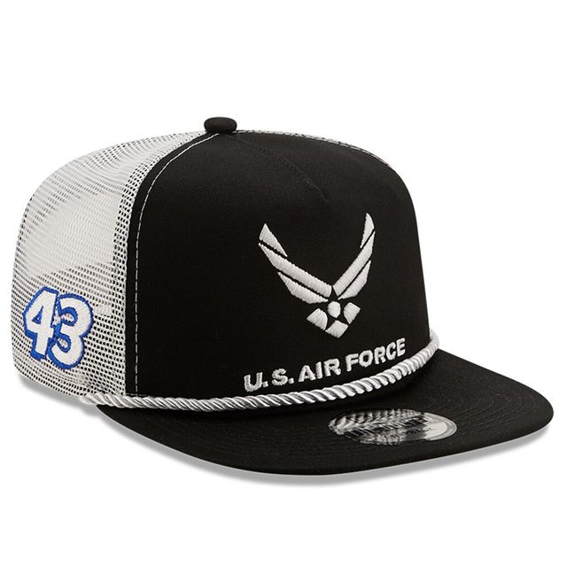 Casquette réglable Erik Jones Golfer Snapback New Era pour homme, noir/blanc