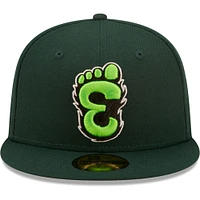 Men's New Era Green Eugene Emeralds Authentic Collection 59FIFTY Fitted Hat