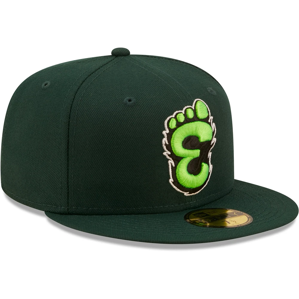 Men's New Era Green Eugene Emeralds Authentic Collection 59FIFTY Fitted Hat