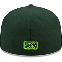 Men's New Era Green Eugene Emeralds Authentic Collection 59FIFTY Fitted Hat