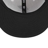 Men's New Era White/Black Eugene Emeralds Marvel x Minor League 59FIFTY Fitted Hat