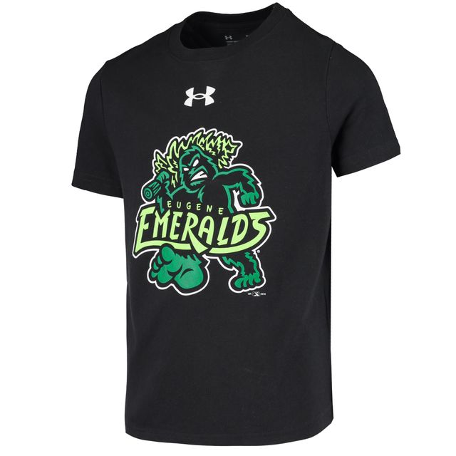 T-shirt à logo de l'équipe Under Armour Eugene Emeralds noir pour jeune