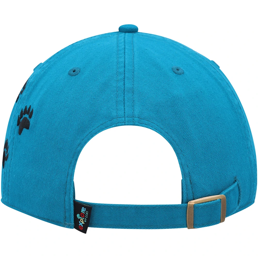 Men's Explore Blue Polar Bear Dad Adjustable Hat