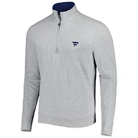 Men's B. Draddy Heather Gray Fanatics Corporate Russel Quarter-Zip Top