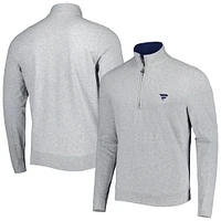 Men's B. Draddy Heather Gray Fanatics Corporate Russel Quarter-Zip Top