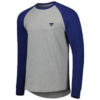 T-shirt à manches longues raglan Fanatics Corporate Say Hey Willie pour homme B. Draddy Royal/Heather Gray