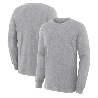 Men's Fanatics Corporate Gray Legacy Long Sleeve Cotton T-Shirt