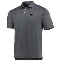 Men's Gray Fanatics Corporate The Butter Stripe Tri-Blend Polo