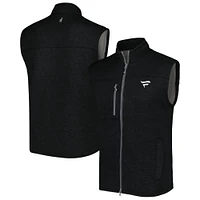 Men's johnnie-O Black Fanatics Corporate Wes Full-Zip Vest