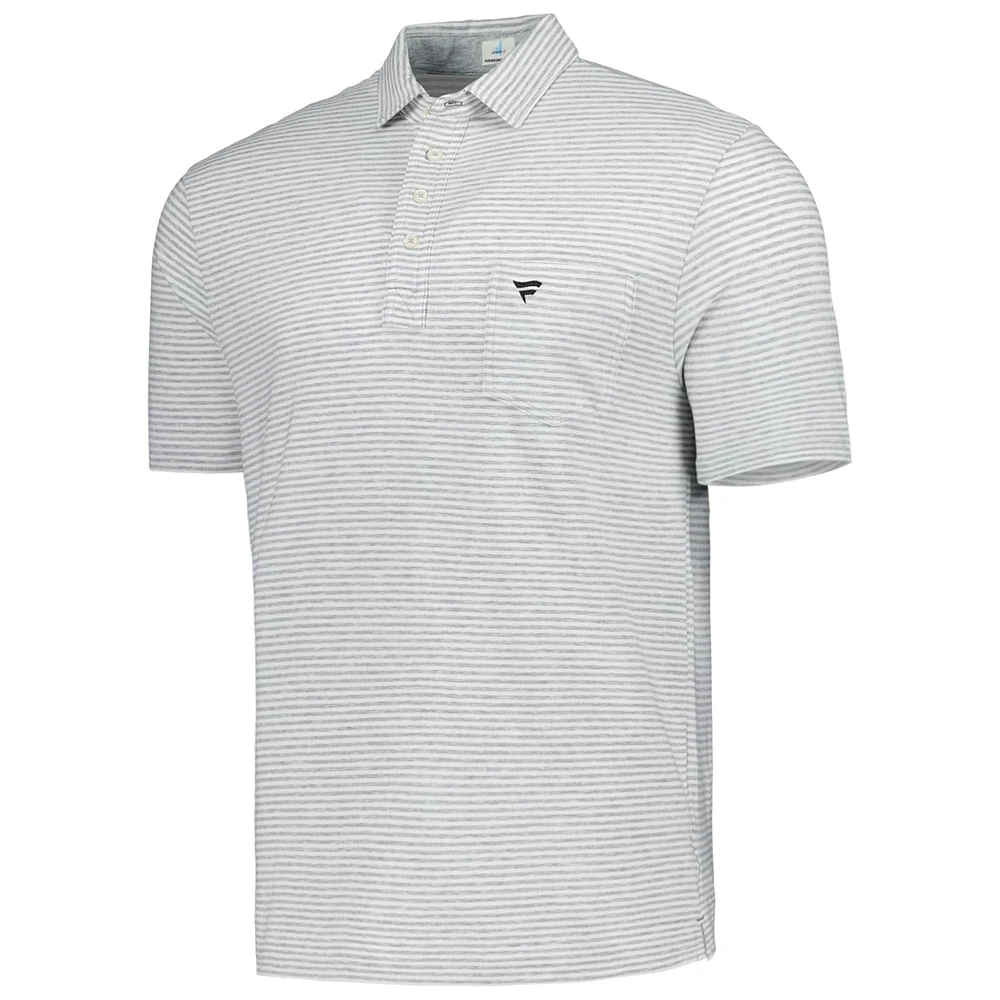 Men's johnnie-O Heather Gray Fanatics Corporate Nelly Polo