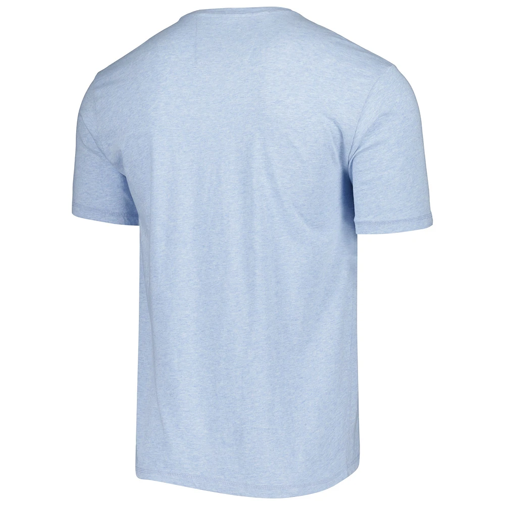 Men's johnnie-O Heather Light Blue Fanatics Corporate Tyler T-Shirt
