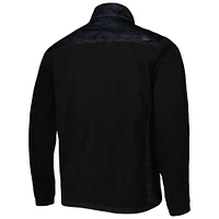 Men's Peter Millar Black Fanatics Corporate Camo Thermal Block Three-Layer Full-Zip Jacket