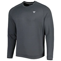 Men's Peter Millar Black Fanatics Corporate Cradle Performance Raglan Pullover Sweatshirt