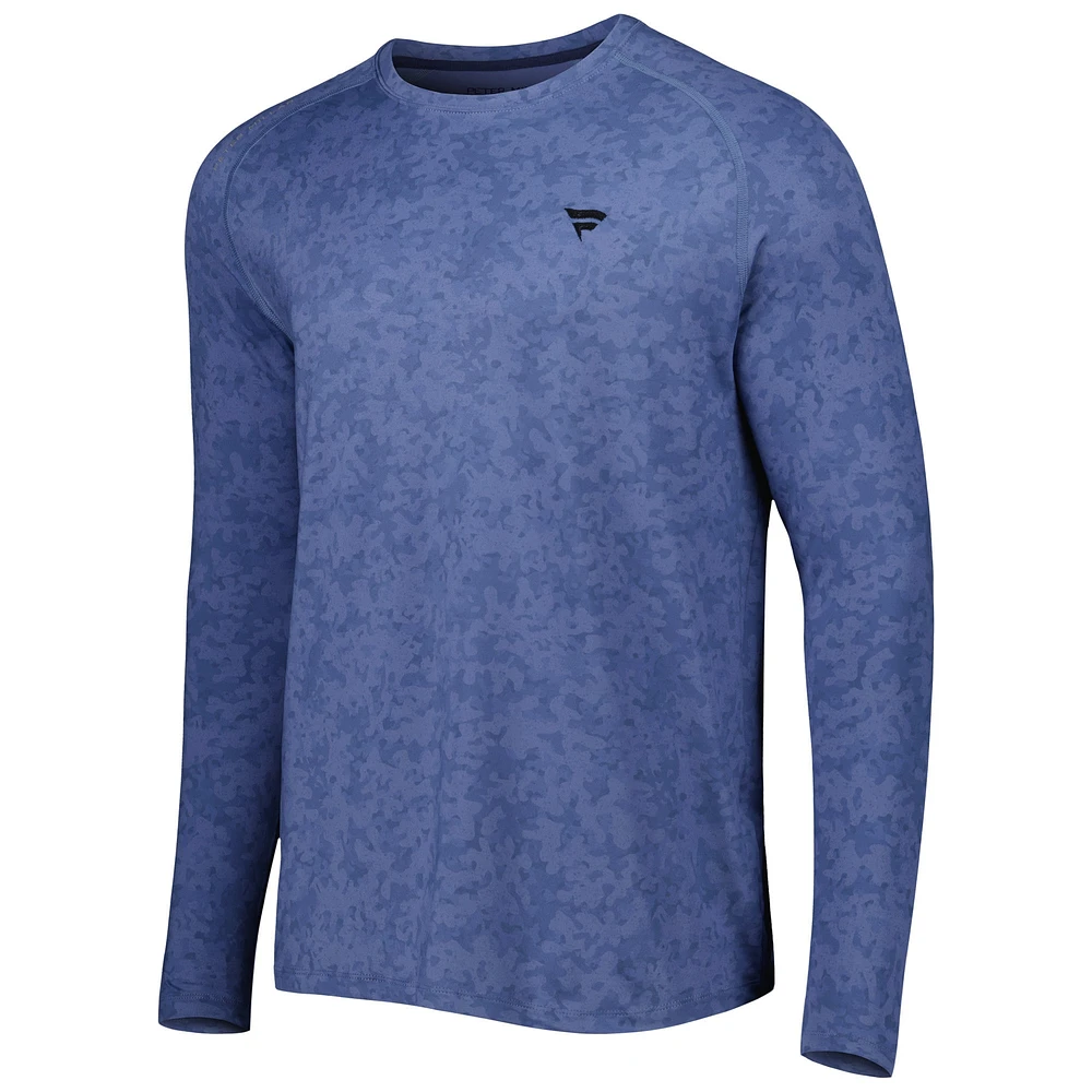 Men's Peter Millar Blue Fanatics Corporate Aurora Raglan Long Sleeve T-Shirt