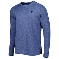 Men's Peter Millar Blue Fanatics Corporate Aurora Raglan Long Sleeve T-Shirt