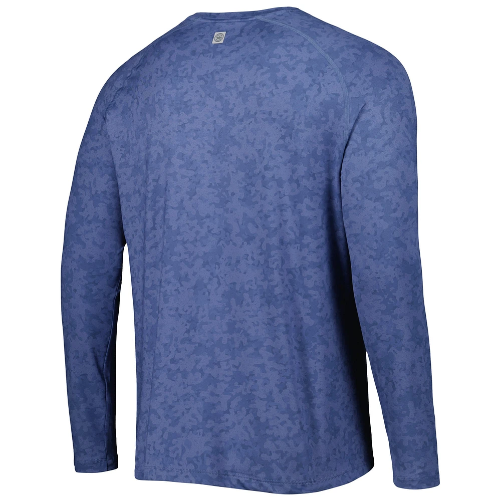 Men's Peter Millar Blue Fanatics Corporate Aurora Raglan Long Sleeve T-Shirt