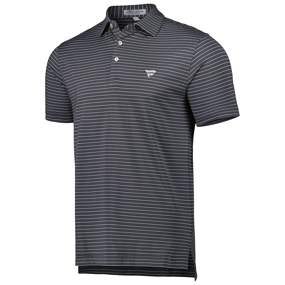 Men's Peter Millar Charcoal Fanatics Corporate Crafty Jersey Polo