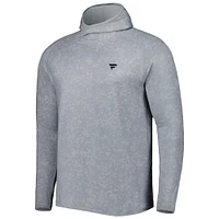 Men's Peter Millar Gray Fanatics Corporate Aurora Raglan Hoodie Long Sleeve Top