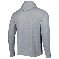 Men's Peter Millar Gray Fanatics Corporate Aurora Raglan Hoodie Long Sleeve Top